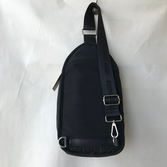Steve Madden Bcat-n Black Nylon Backpack Bag 1 zip Outer Pocket 6.5"x … - Picture 7 of 8
